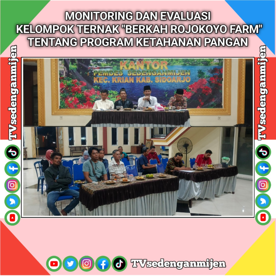 MONEV KELOMPOK TERNAK "BERKAH ROJOKOYO FARM" TENTANG PROGRAM KETAHANAN PANGAN